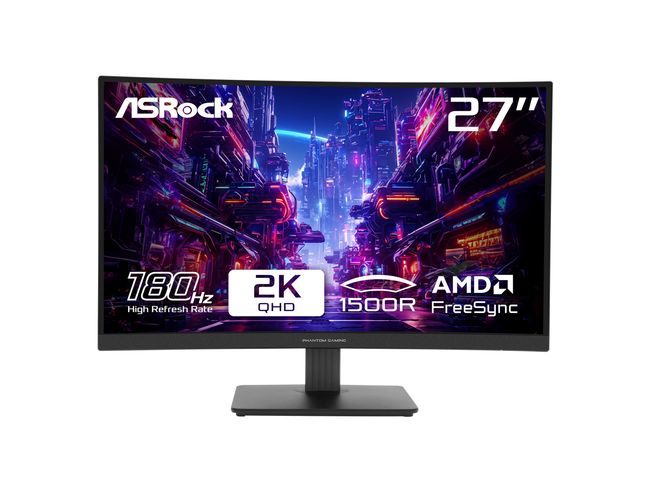 Gaming Monitor Curved - ASRock Phantom Gaming 27