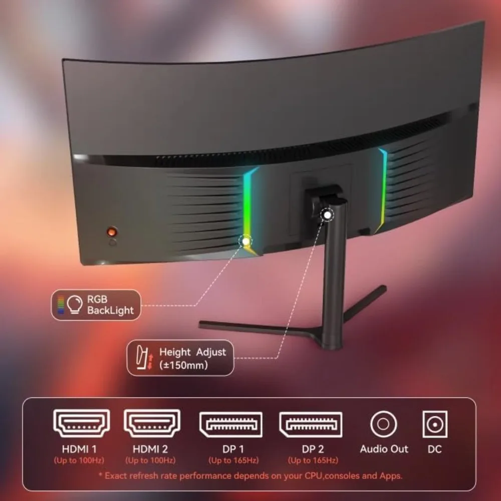US Shipping 34 Inch Curved Gam - огляд і ціна Gaming Monitor Curved