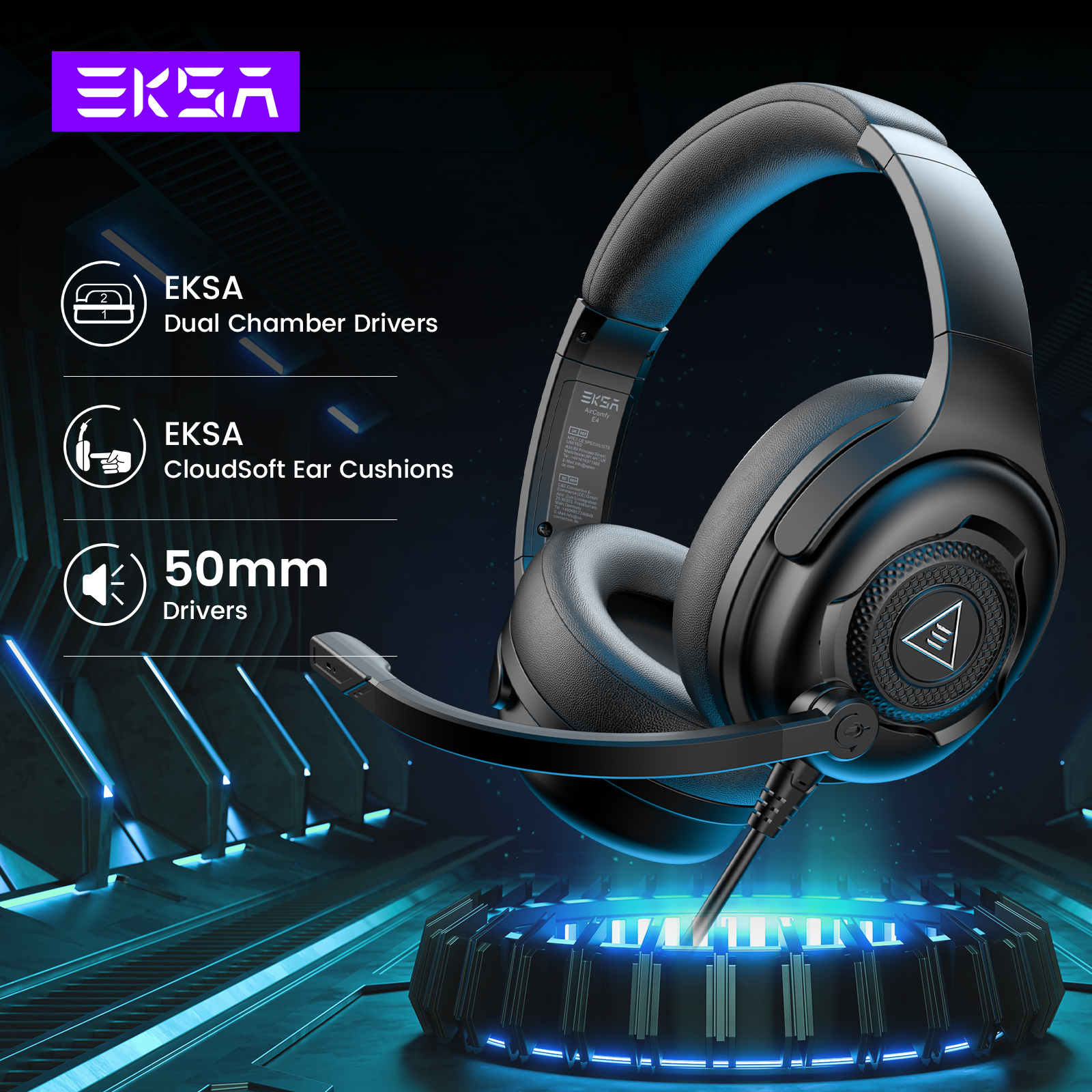 EKSA E4 Wired Headset Gamer 3. - огляд і ціна Esports Gaming Monitor