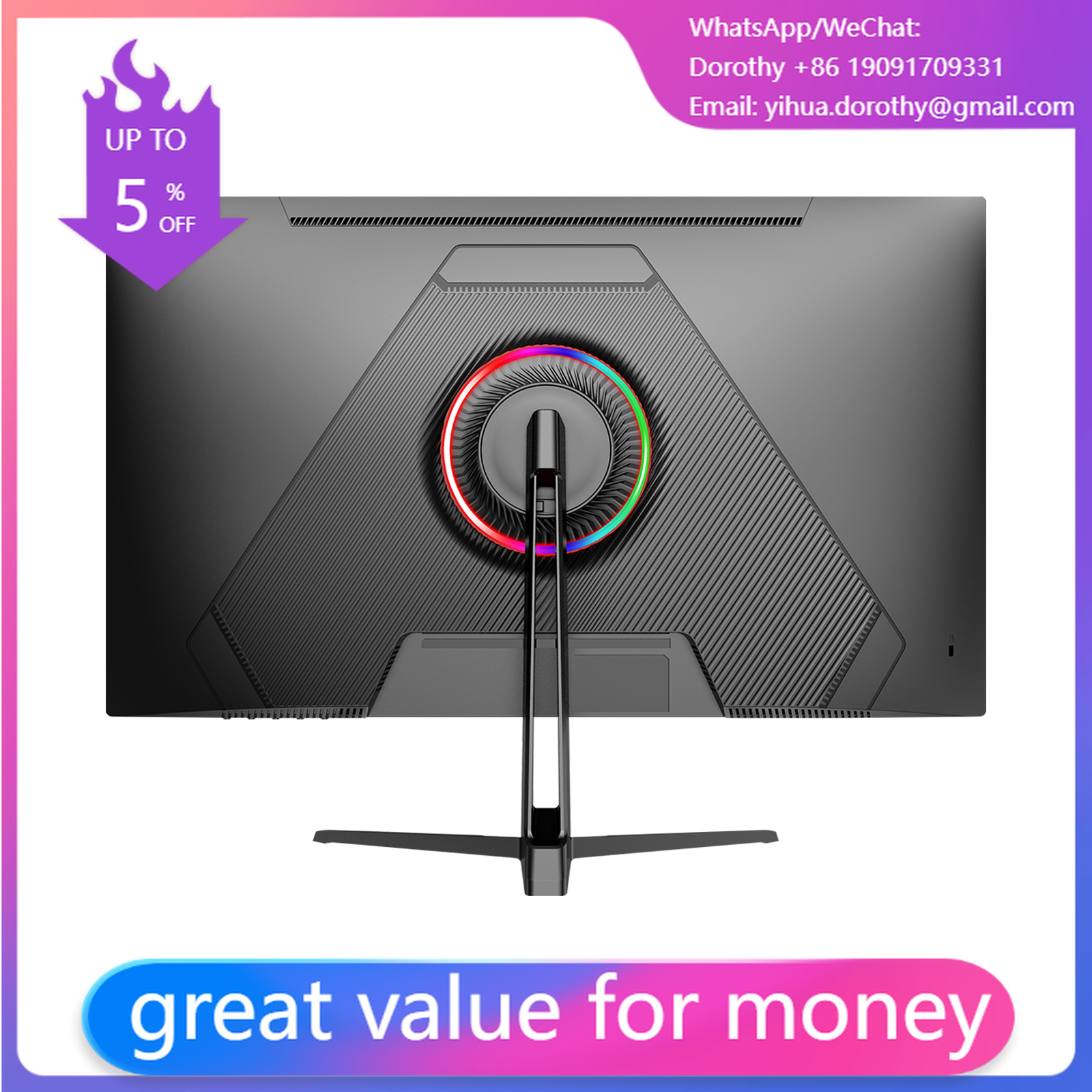 New 23.8  Inch 1k 100/165/180/ - огляд і ціна Esports Gaming Monitor