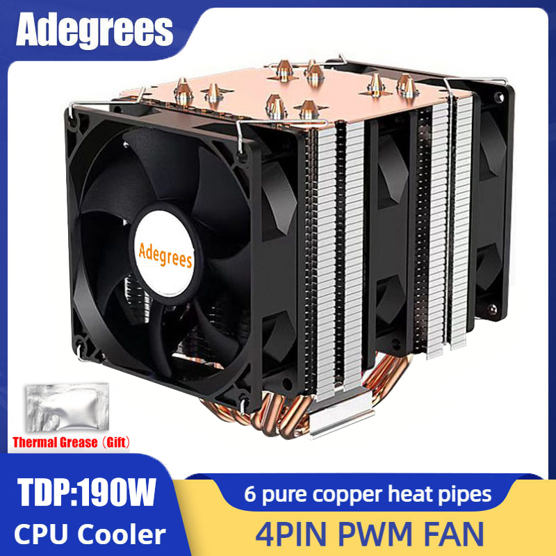 6 Heat Pipe CPU Cooler 4Pin PW - огляд і ціна Esports Gaming Fan