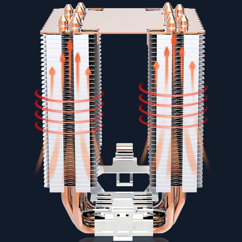 6 Heat Pipe CPU Cooler 4Pin PW - огляд і ціна Esports Gaming Fan