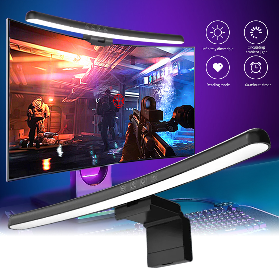 USB Stepless Dimming Screen Ha - огляд і ціна Gaming Monitor Curved