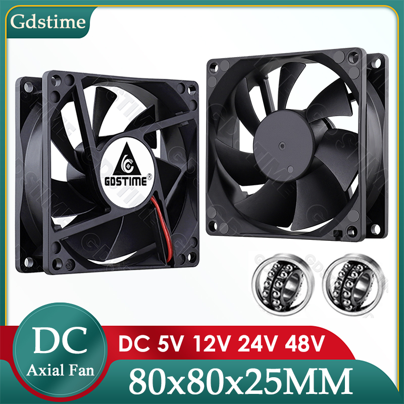 Gdstime DC 5V 12V 24V Fan 80mm - огляд і ціна Esports Gaming Fan
