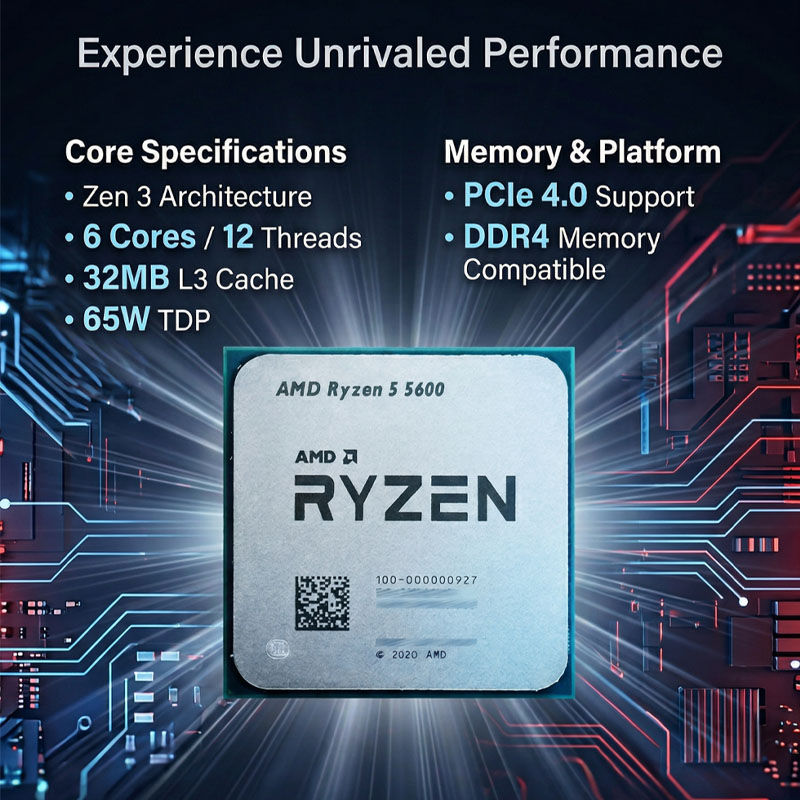 AMD Ryzen 5 5600 4.4GHz Boost  - огляд і ціна Esports Gaming Fan