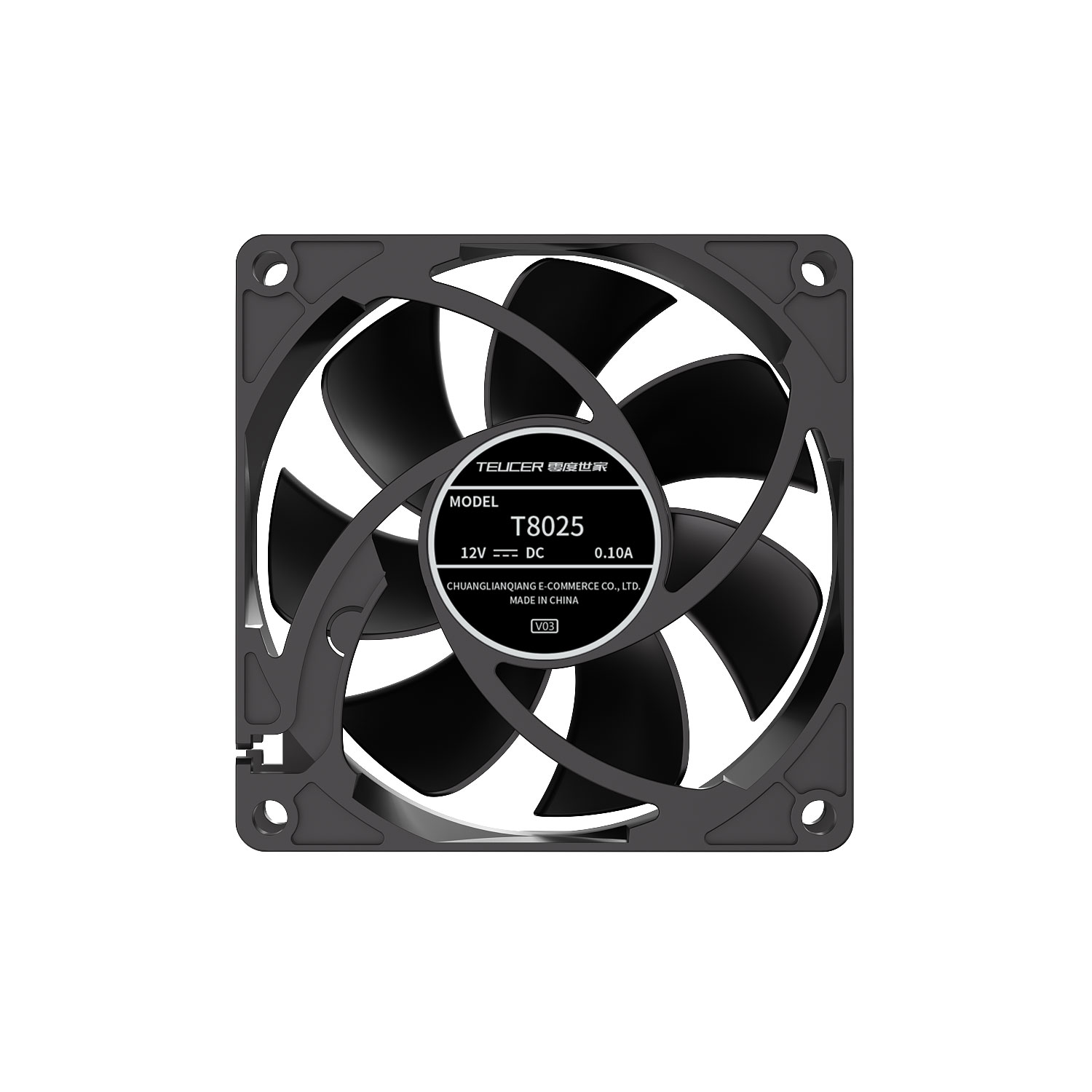 Teucer 8025 PC Case Fan 12V  B - огляд і ціна Esports Gaming Fan