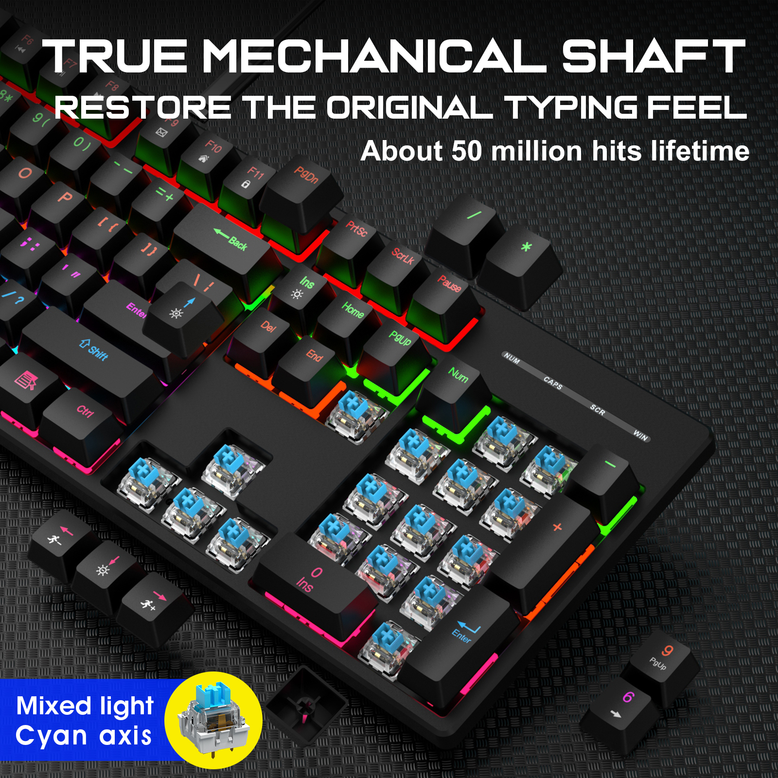 104 Key RGB Backlit Mechanical - огляд і ціна Esports Gaming Design