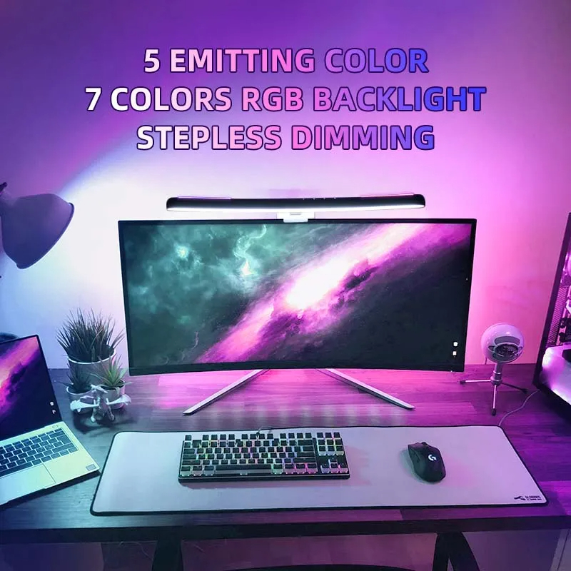 Curved LED Monitor Light Bar U - огляд і ціна Gaming Monitor Curved